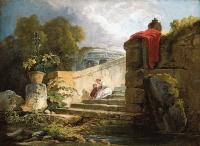 Robert, Hubert - A Scene in the Grounds of the Villa Farnese Rome